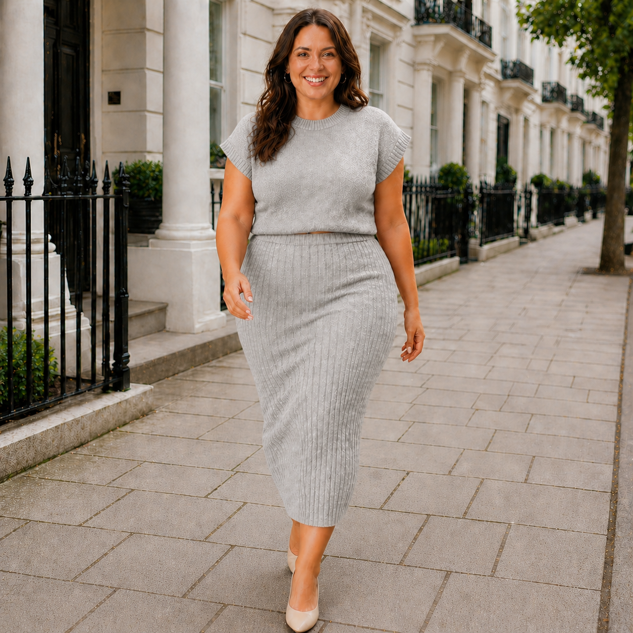Knit Sweater Midi Set | Casual Elegance | Modern Comfort