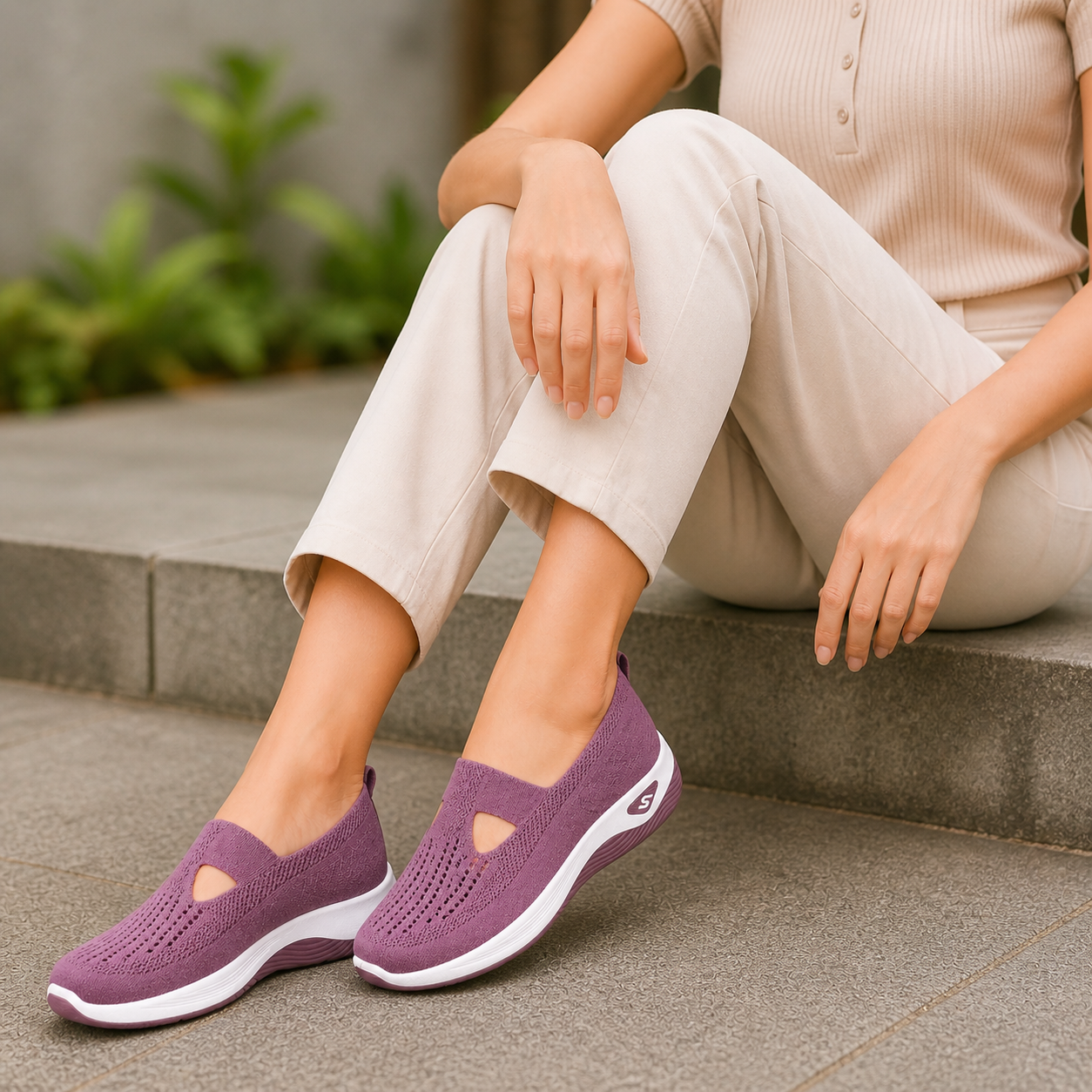 Orthopedic Shoes | Women's Comfortable Slip-on | Breathable and Lightweight