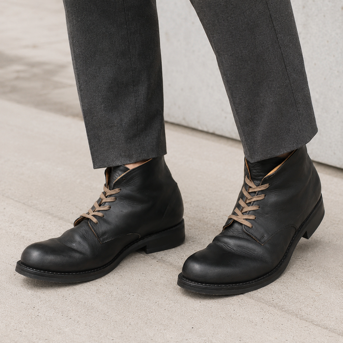 Men's leather boots in classic style