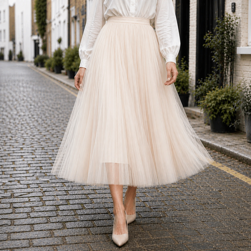 High-waisted midi skirt | Stylish design | Comfortable fit