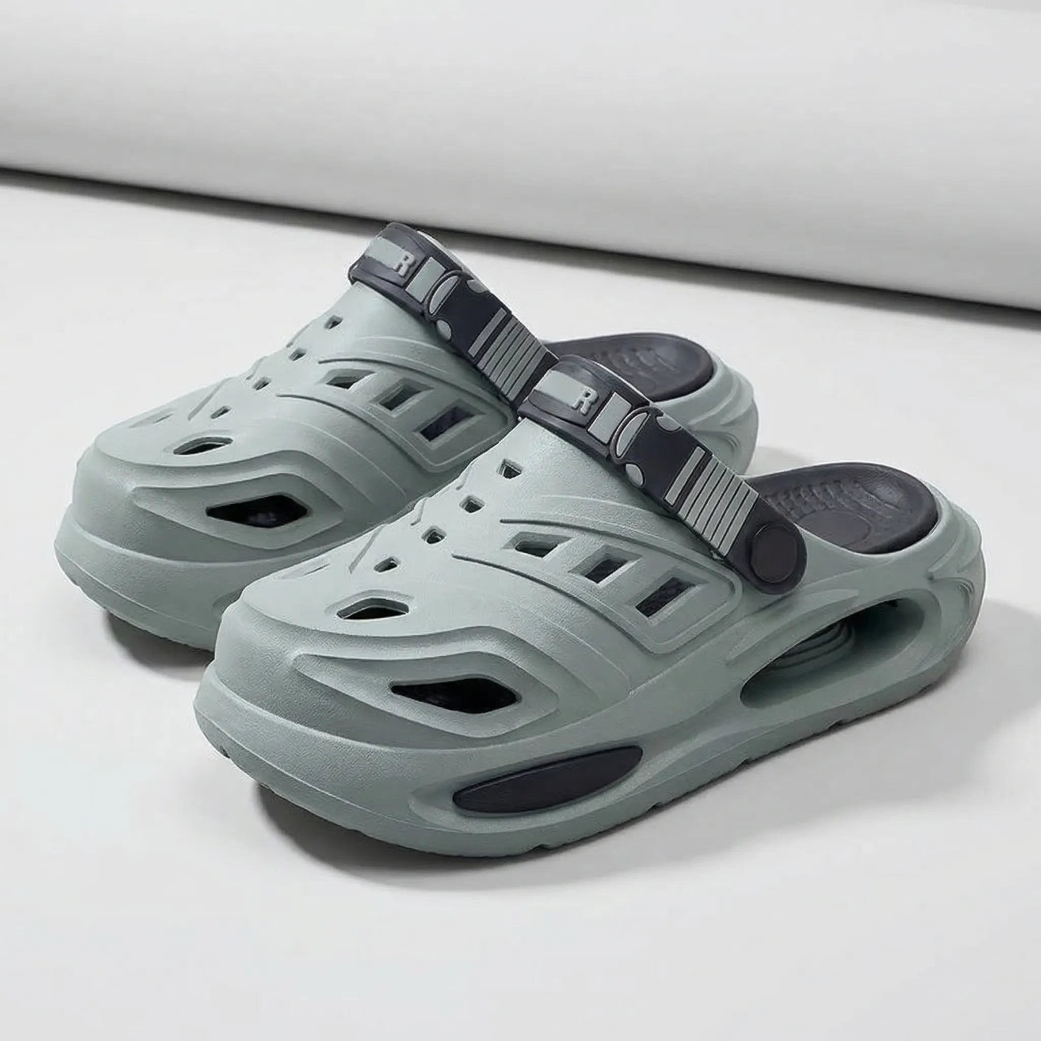 Men's Slippers | Cushioned Sole, Adjustable Strap