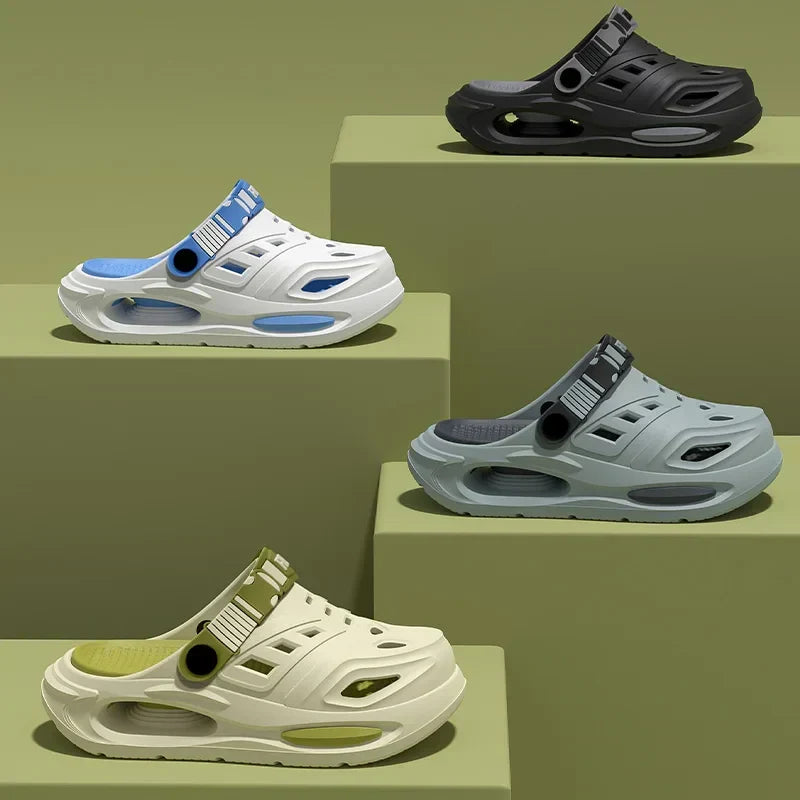Men's Slippers | Cushioned Sole, Adjustable Strap
