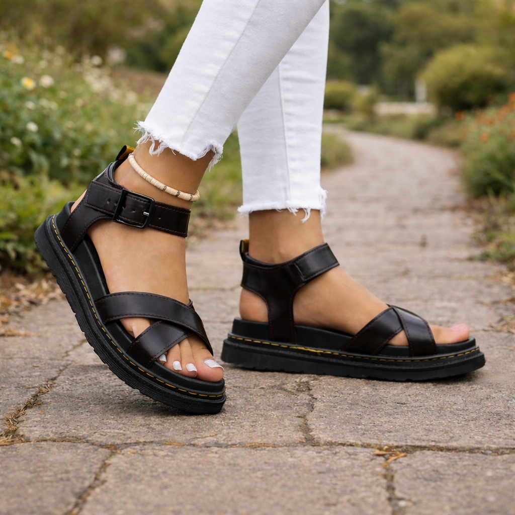 Women's Platform Sandals | Adjustable Ankle Strap, Comfortable Sole