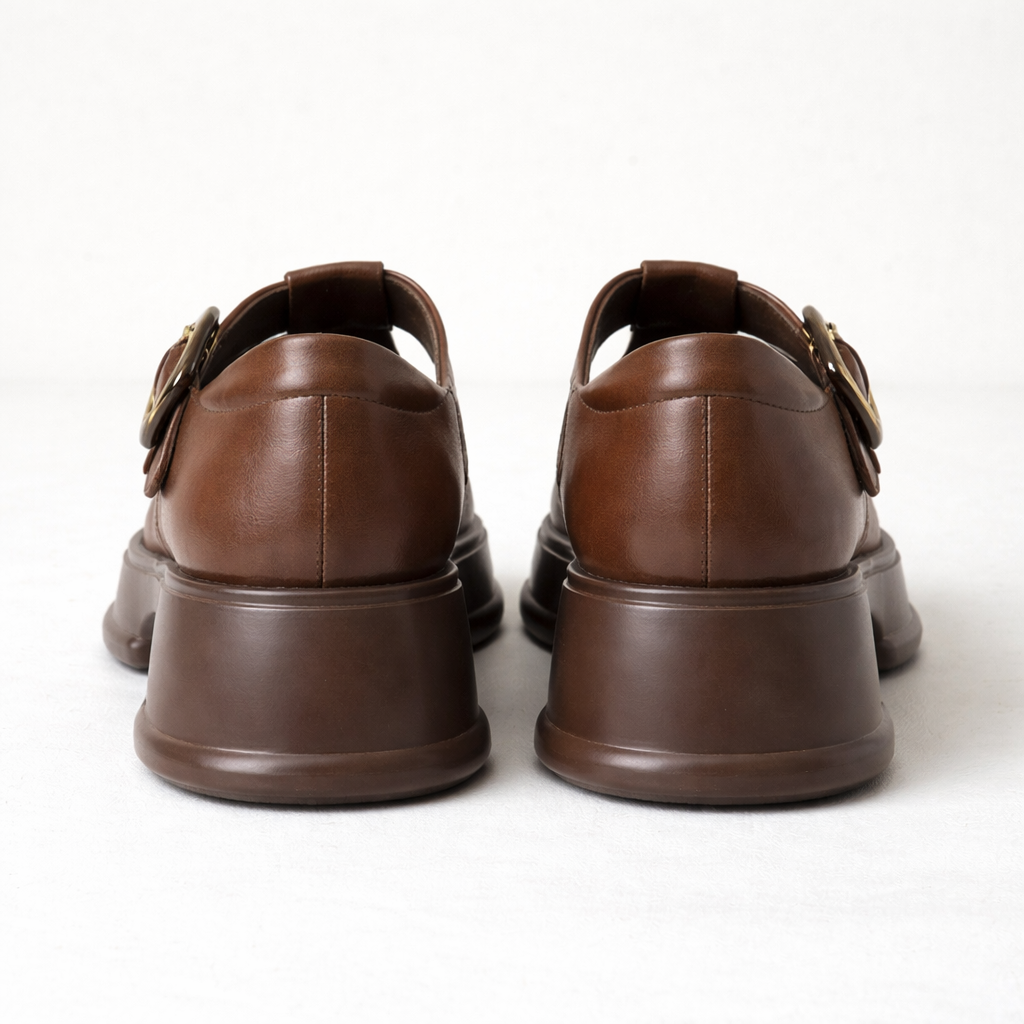 Women's Mary Jane Shoes | Block Heel, Leather Buckle