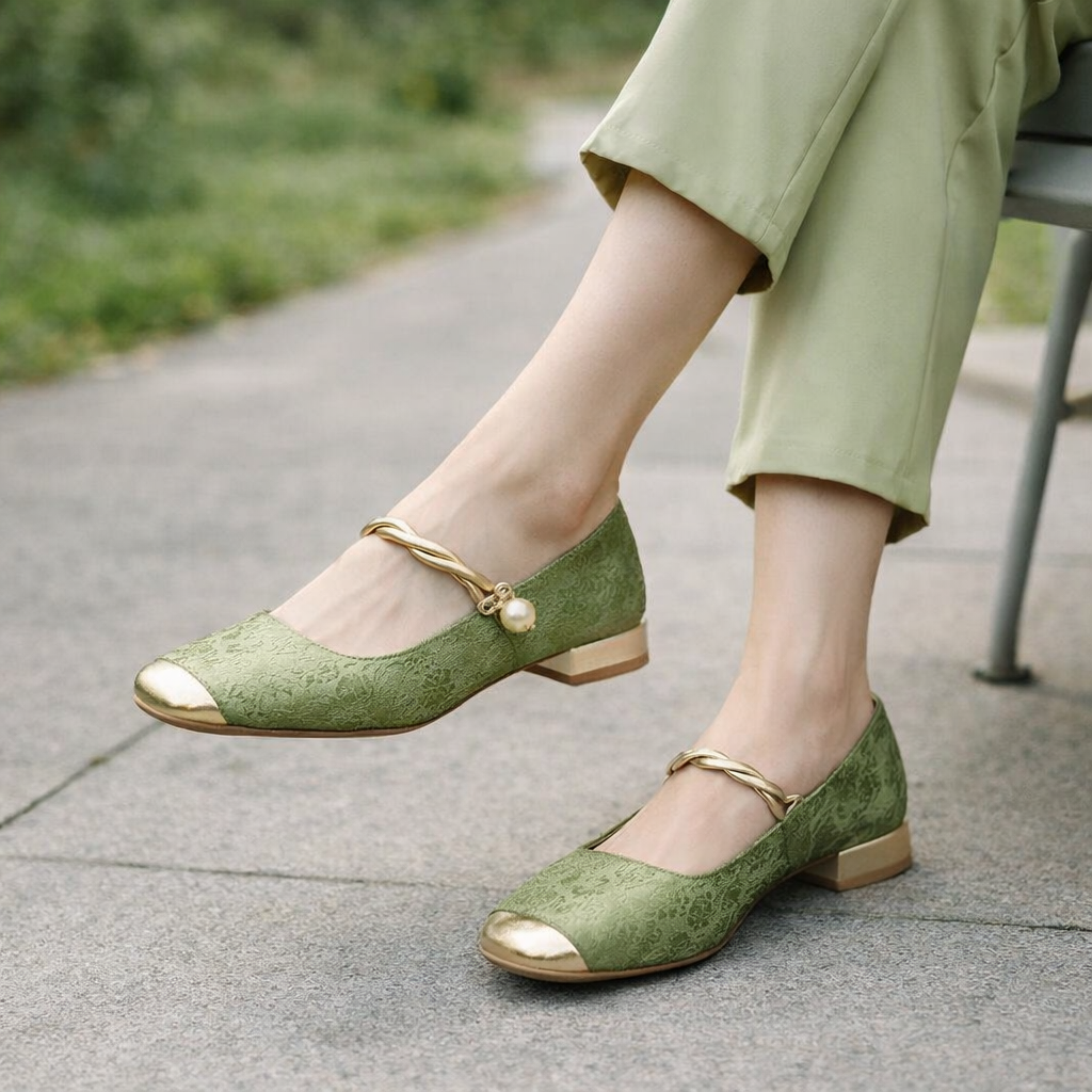 Women's Mary Jane ballerinas | Low heel | Square toe, comfortable shoes