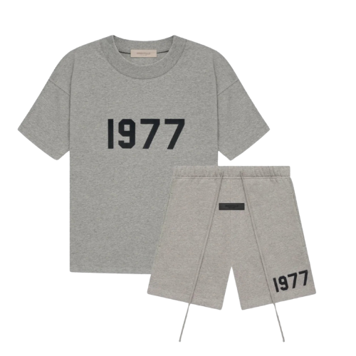 Men's Summer Set | Gray Cotton, Oversized Fit