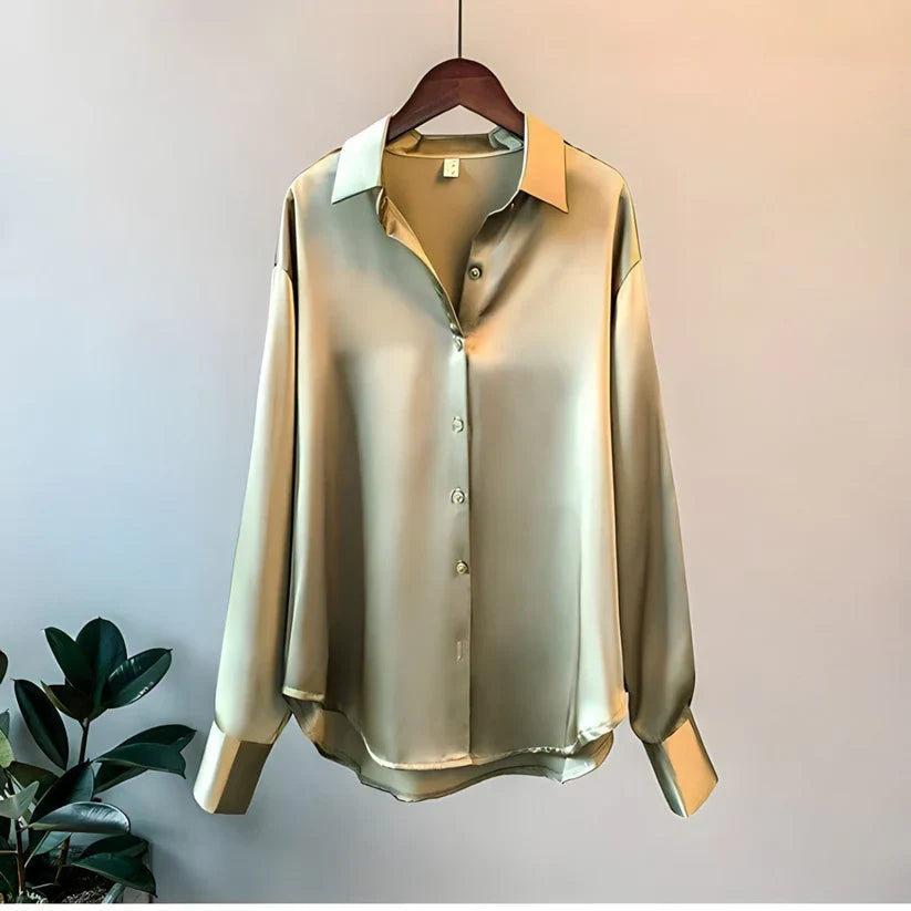 Silk Shirt | Women's, Long Sleeved | Soft, Elegant