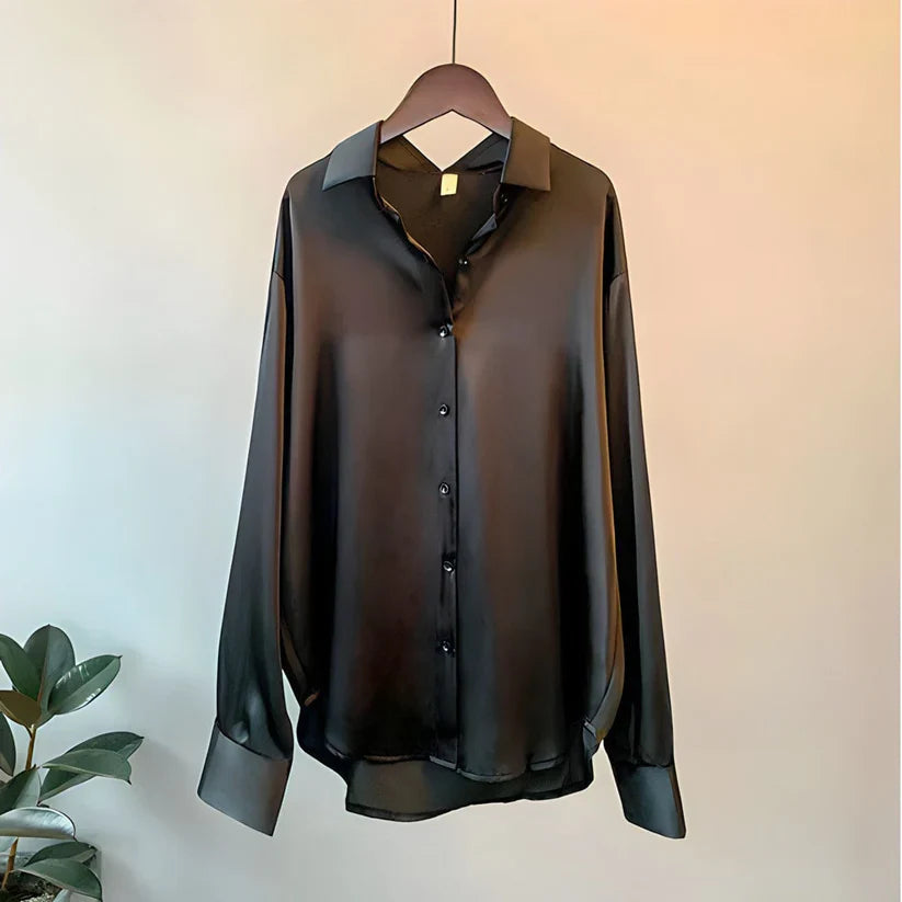 Silk Shirt | Women's, Long Sleeved | Soft, Elegant
