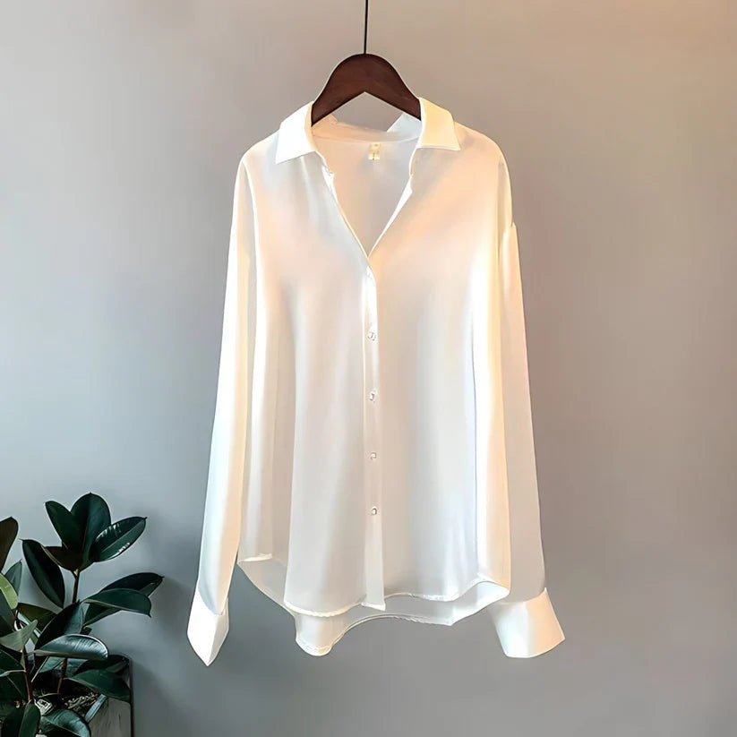 Silk Shirt | Women's, Long Sleeved | Soft, Elegant
