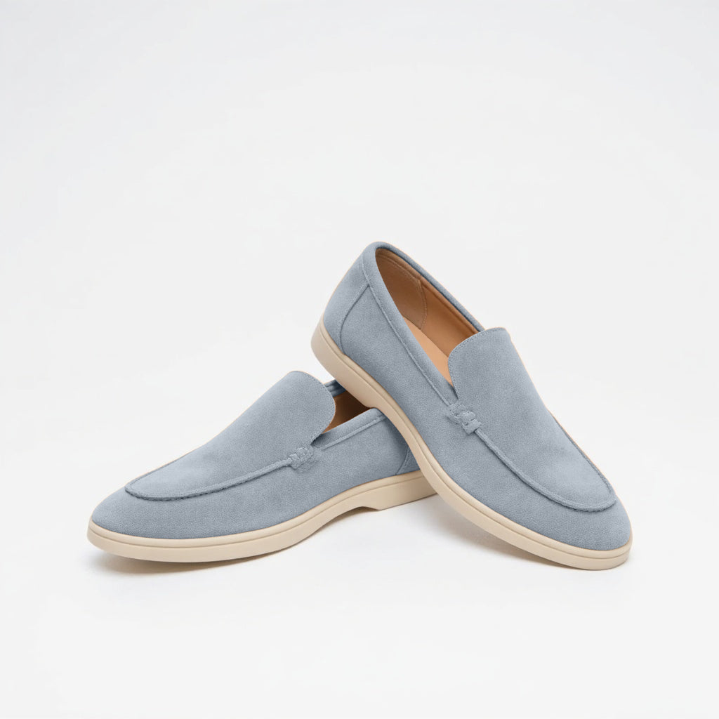 Men's loafers vintage slip-on handmade seams