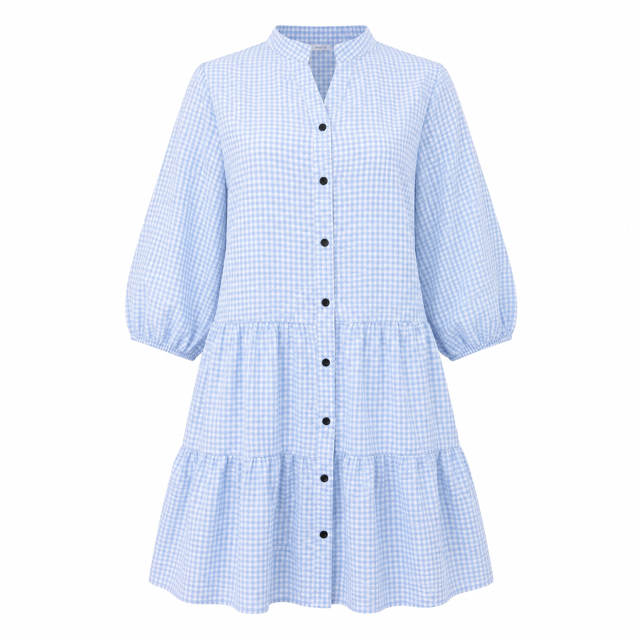 Women's plaid dress flowing lightweight