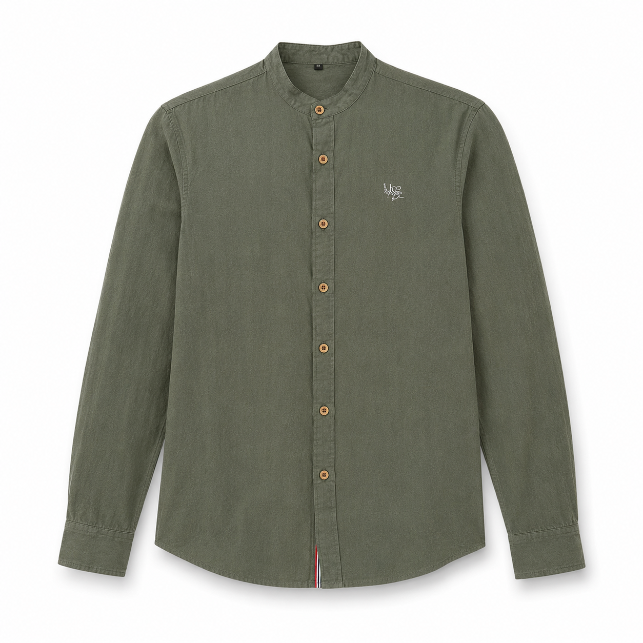 Men's Dress Shirt | Slim Fit, Stand Collar | Elegant Casual