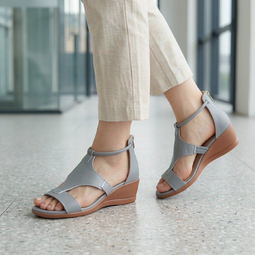 Women's Orthopedic Leather Sandals Breathable
