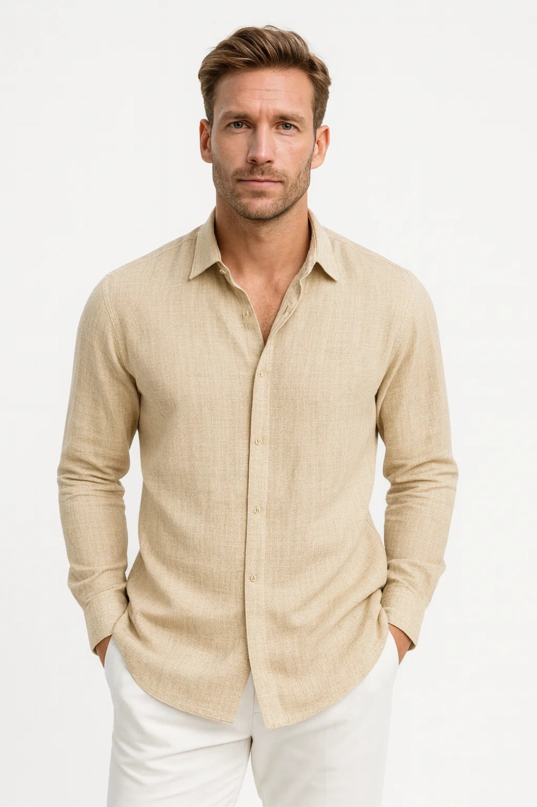Men's Linen Clothes | Lightweight Breathable Casual Fit