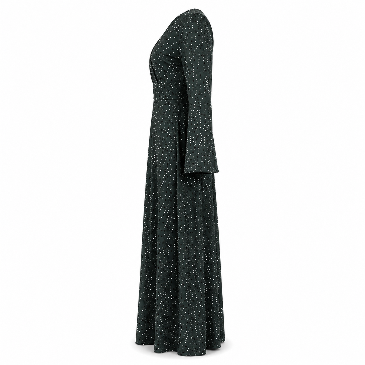 Long Dress - Stylish Polka Dot Print - Alice
