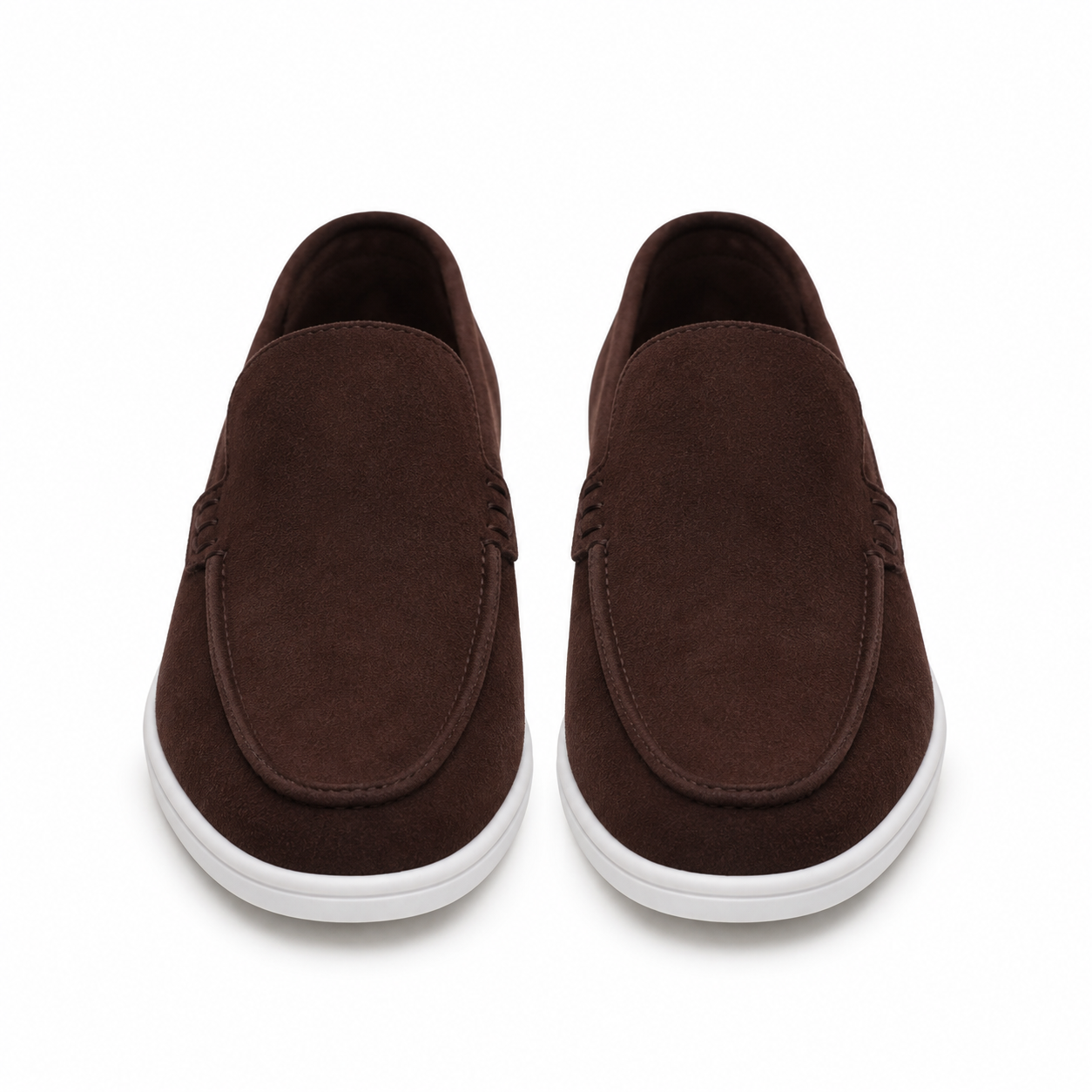 Men's leather loafers vintage style without laces Sonny