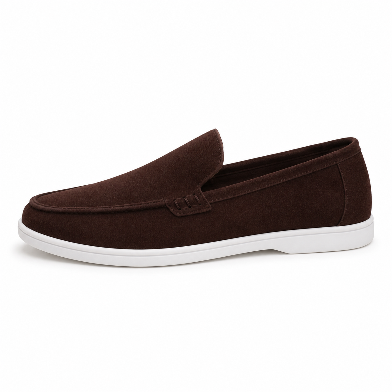 Men's leather loafers vintage style without laces Sonny