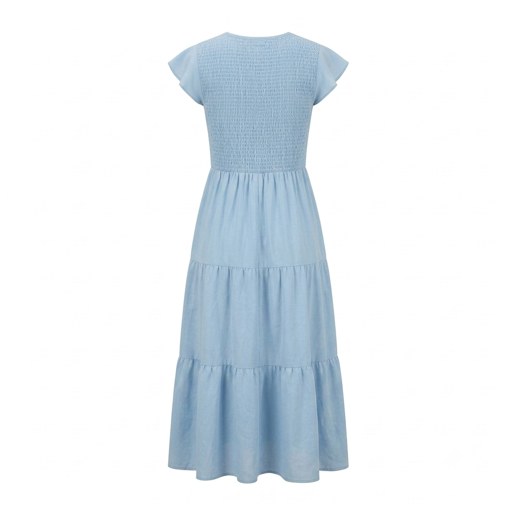 Summer dress with ruffles and pockets