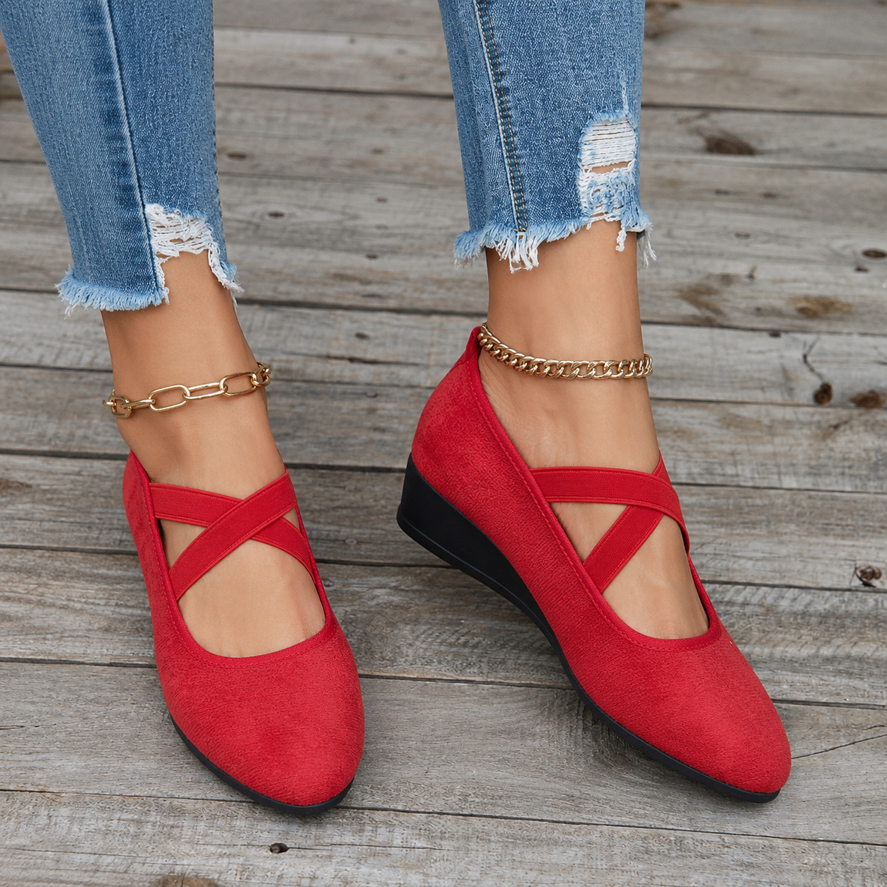 Women's Closed Wedge Ballerinas | Comfortable Fit for Daily Wear