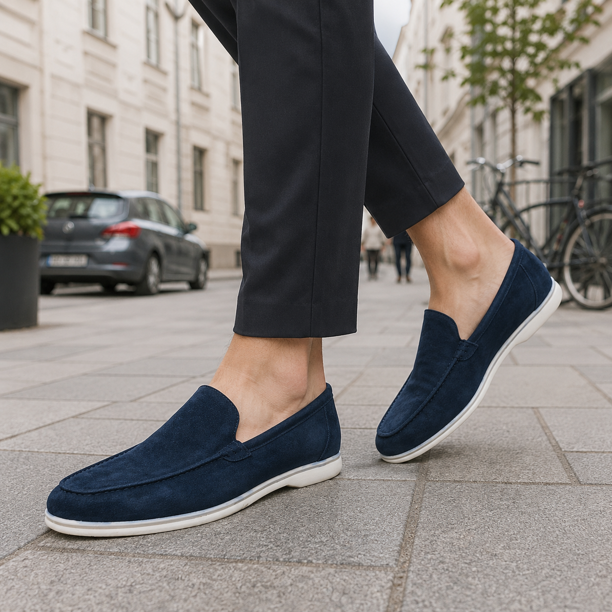 Men's leather loafers classic Carlotta