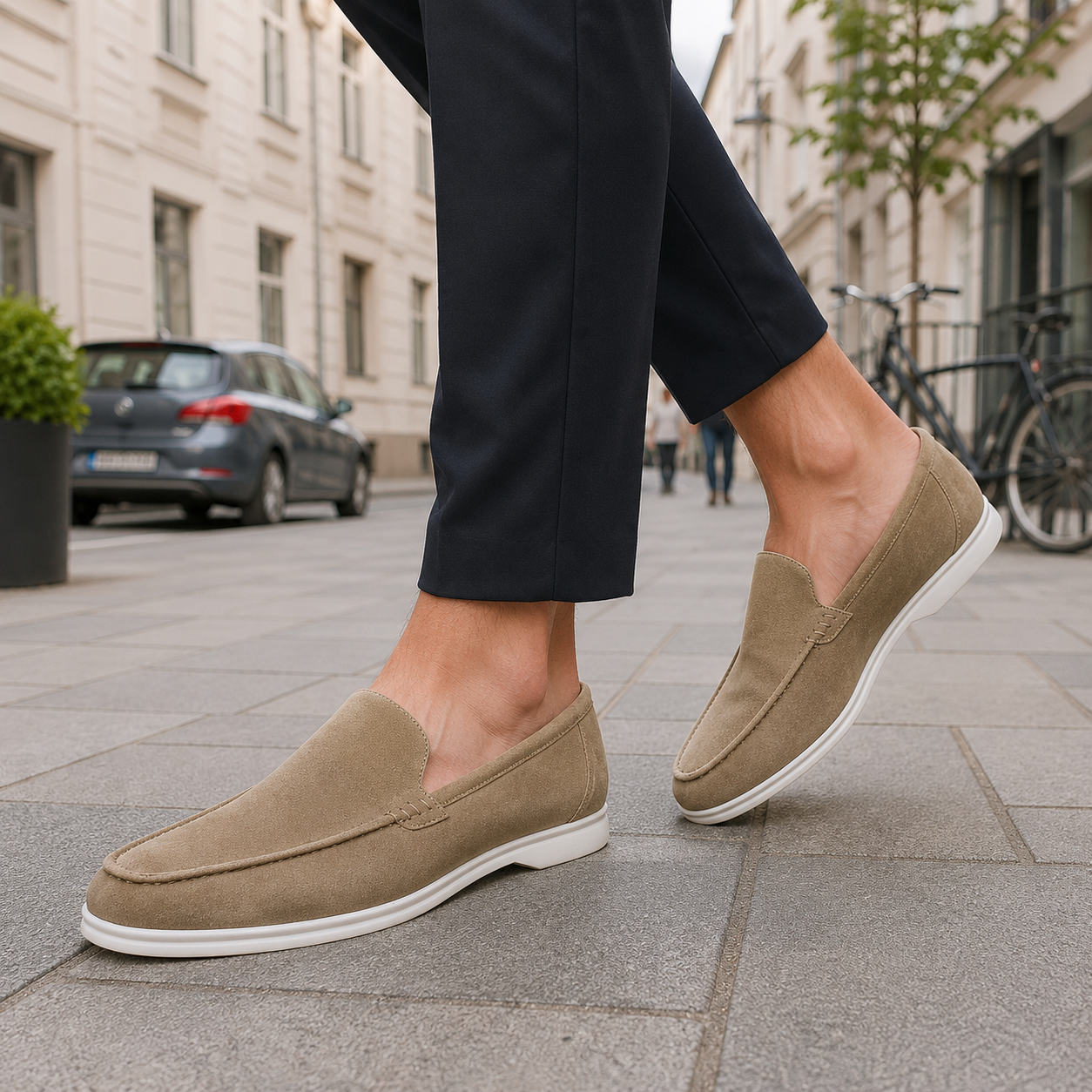 Men's leather loafers classic Carlotta