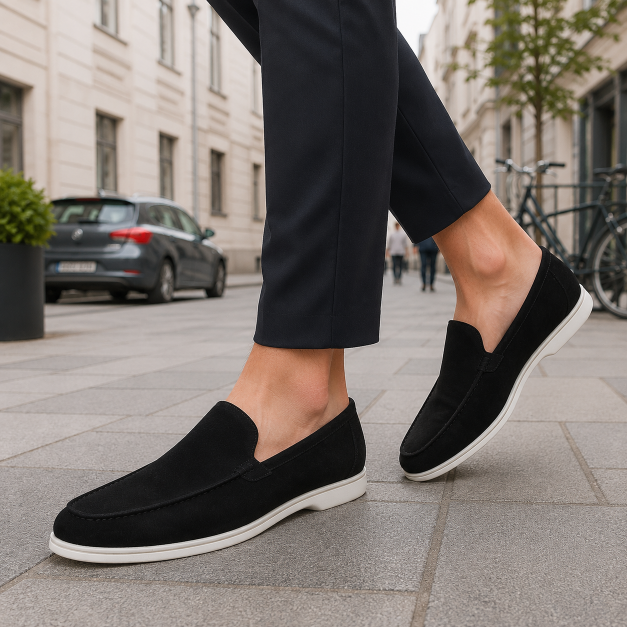Men's leather loafers classic Carlotta