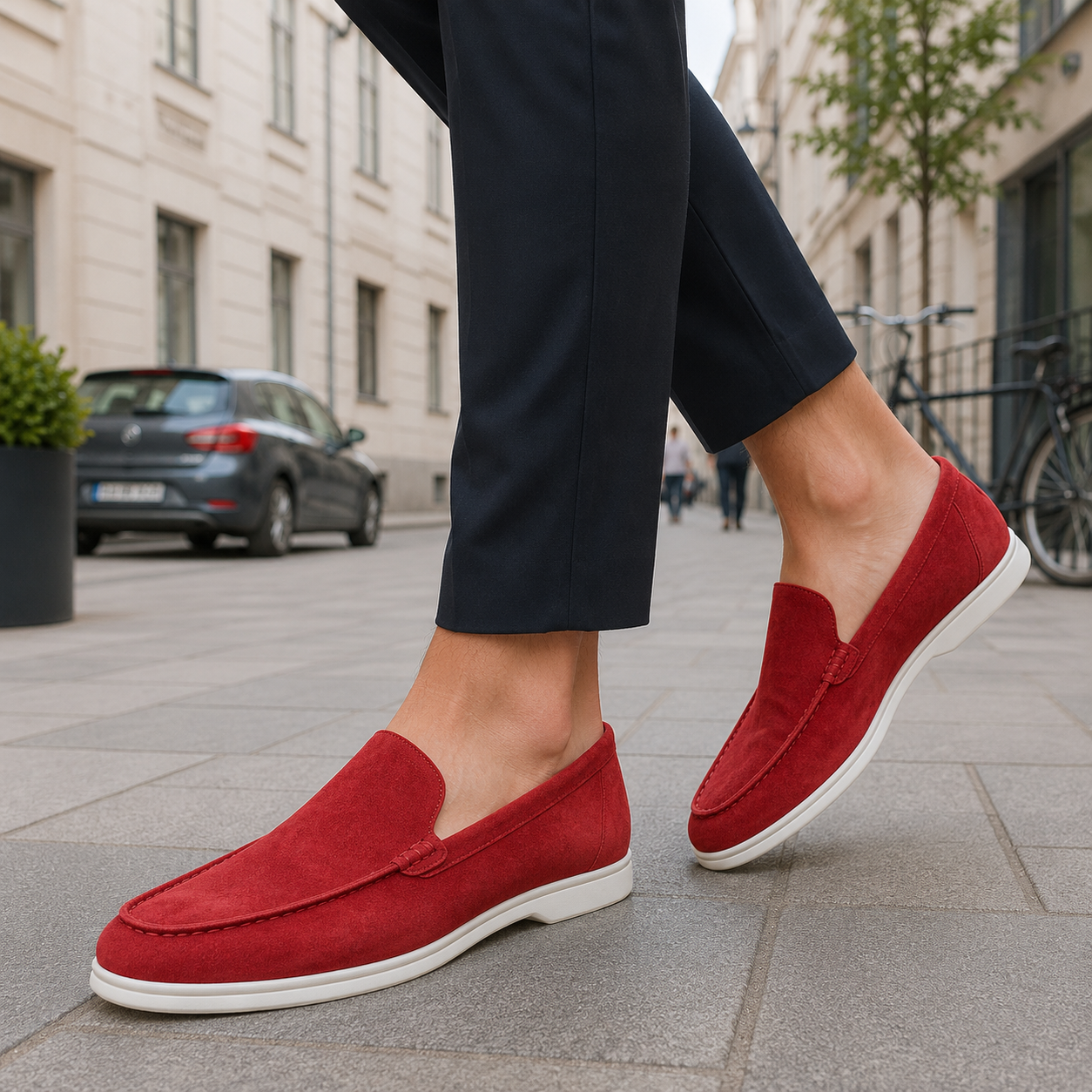 Men's leather loafers classic Carlotta