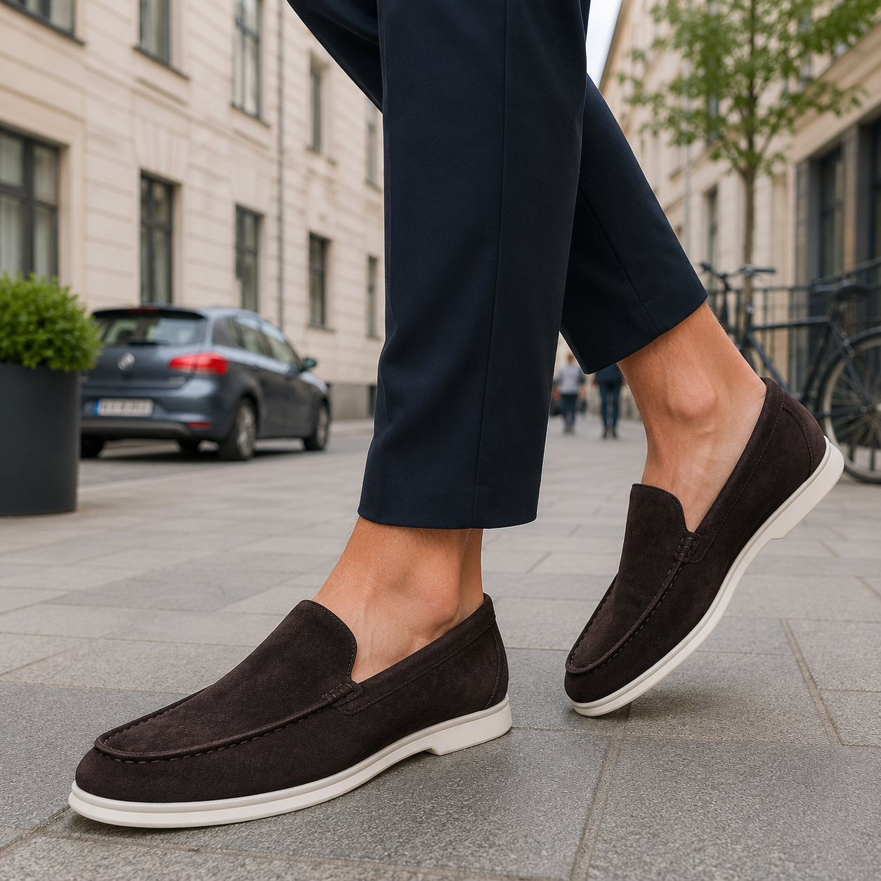 Men's leather loafers classic Carlotta