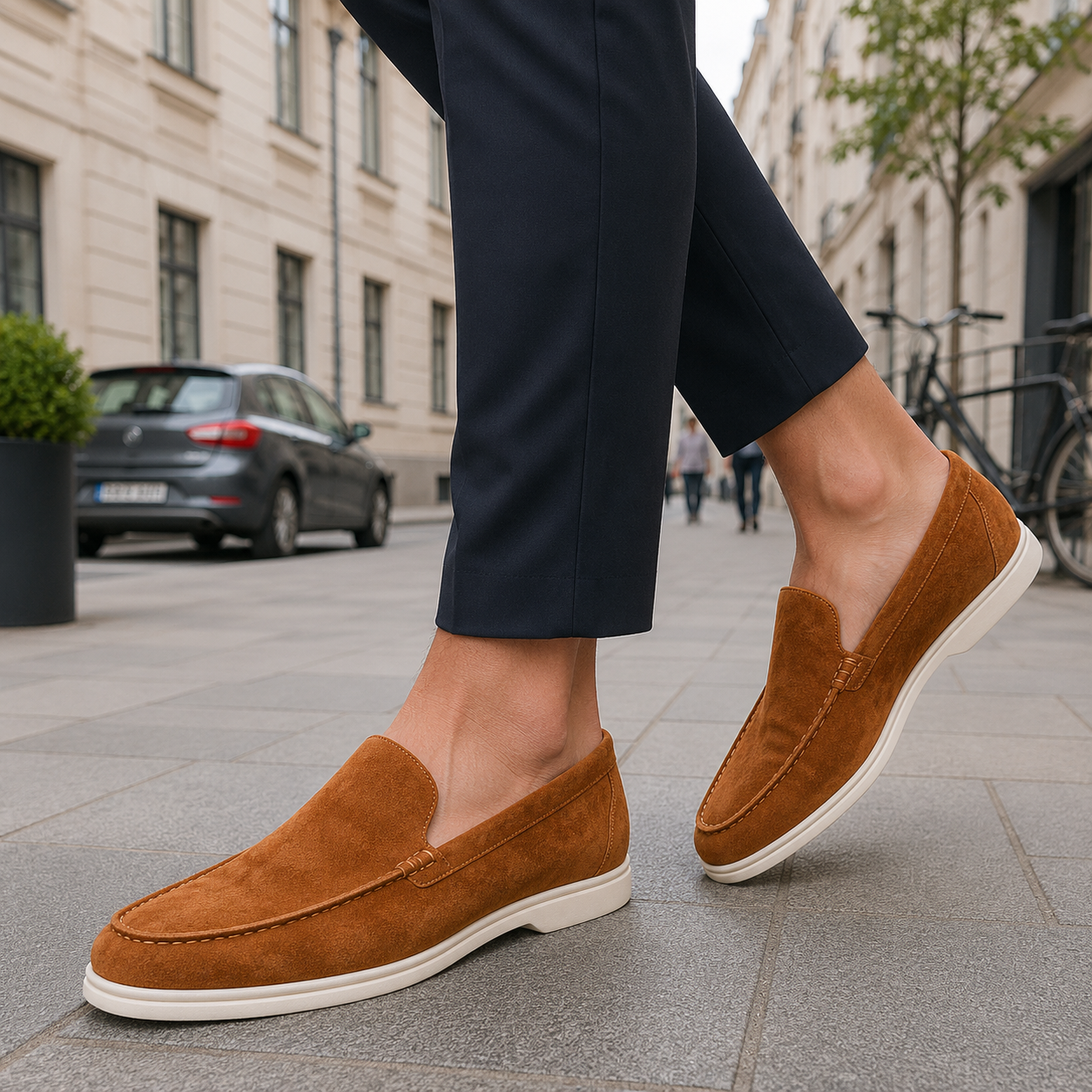 Men's leather loafers classic Carlotta