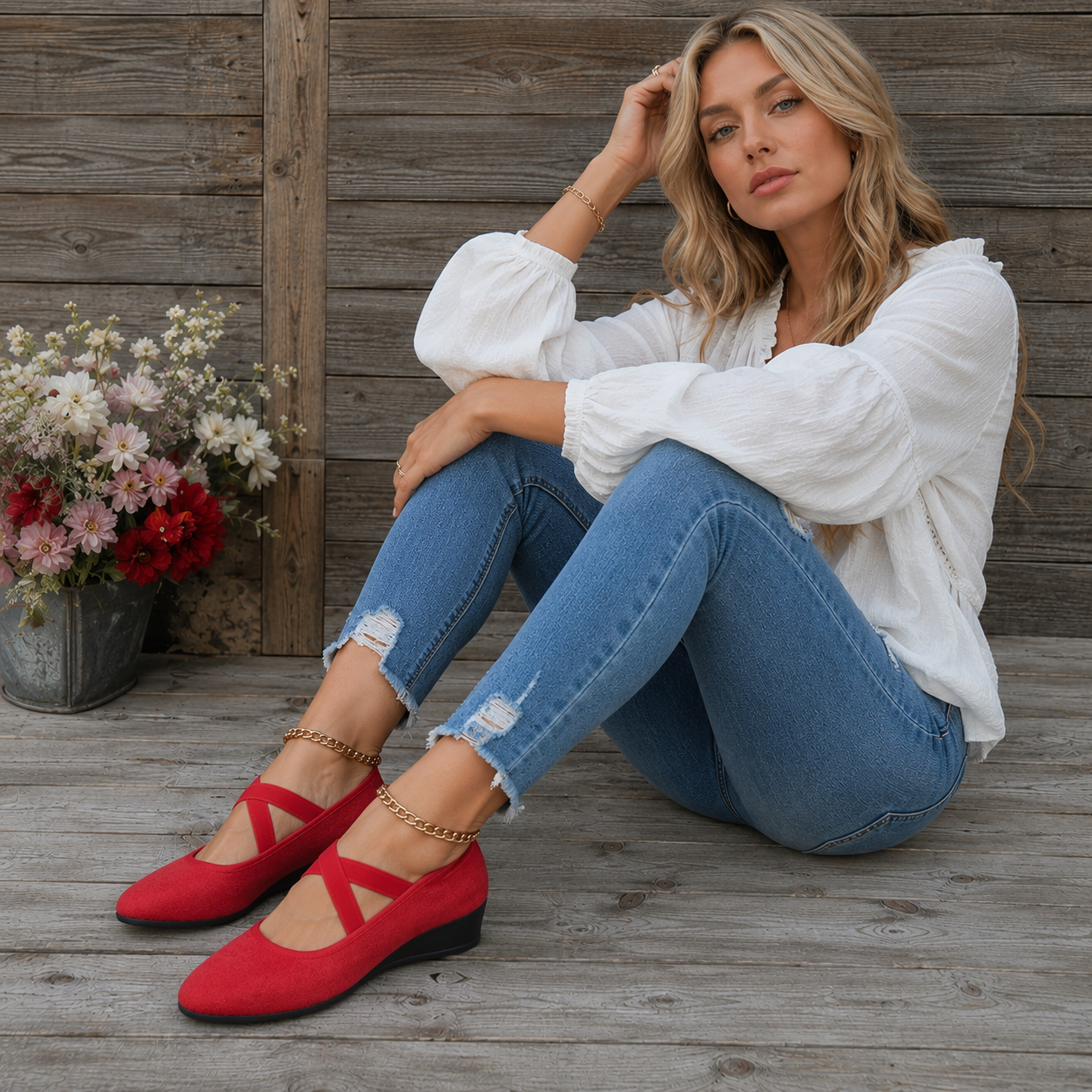Women's Closed Wedge Ballerinas | Comfortable Fit for Daily Wear