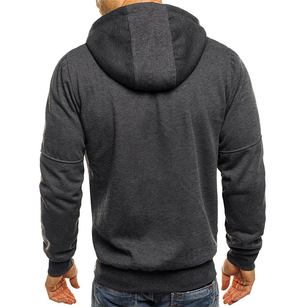 Men's hoodie | With zipper, relaxed fit | Gray