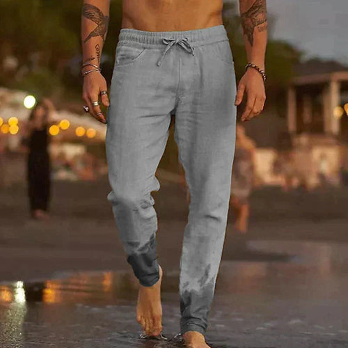 Linen pants | Relaxed fit, lightweight | Men's coastal trousers