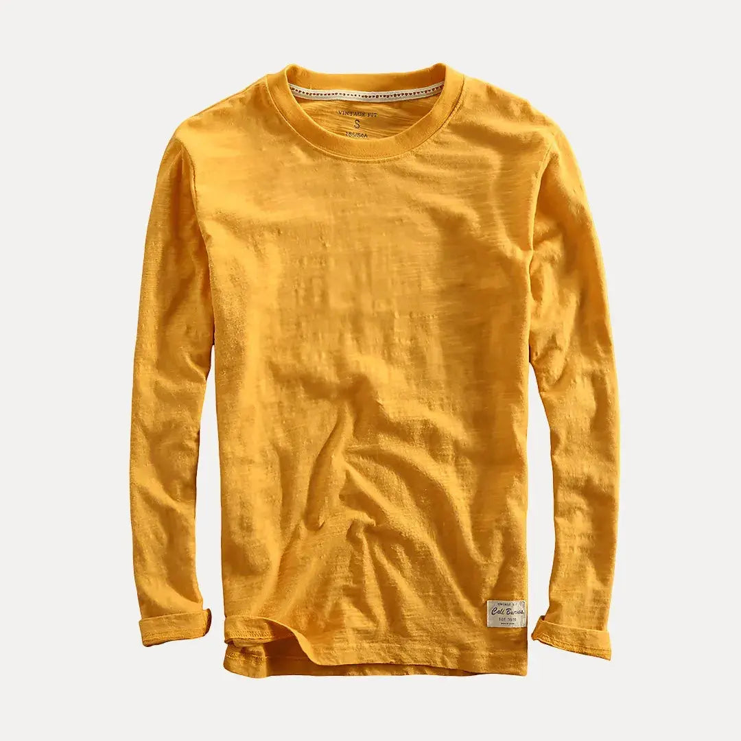 Men's long-sleeve T-shirt | Crew neck, relaxed fit | Organic cotton