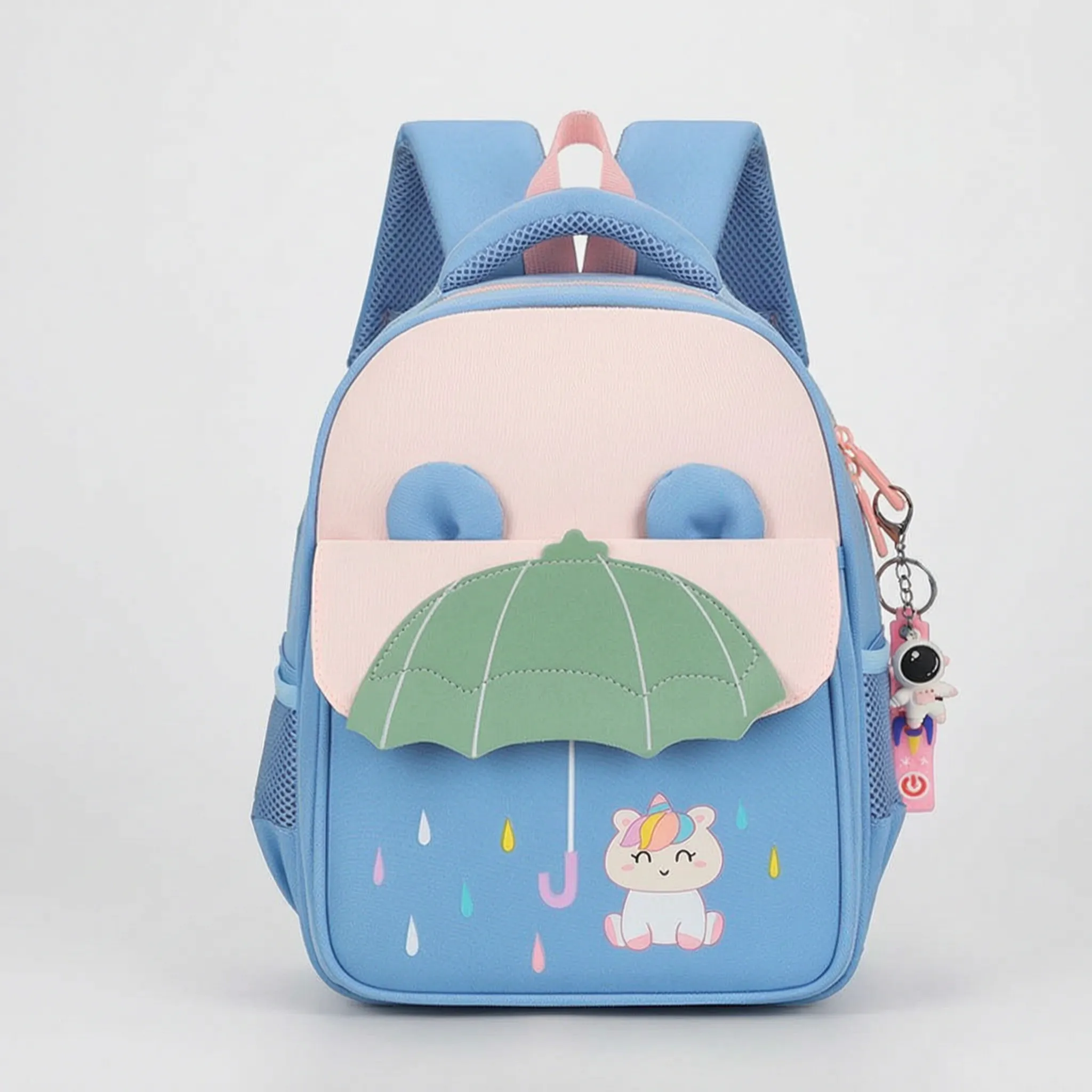 School Backpack for Kids | Comic Pattern, Lightweight | Blue