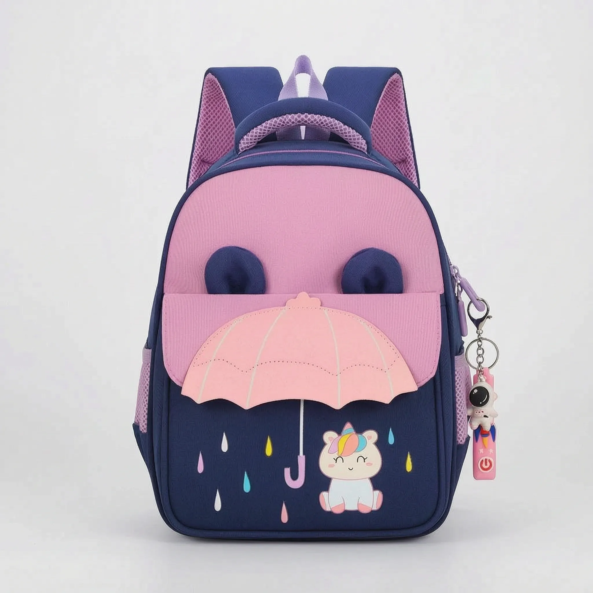 School Backpack for Kids | Comic Pattern, Lightweight | Blue