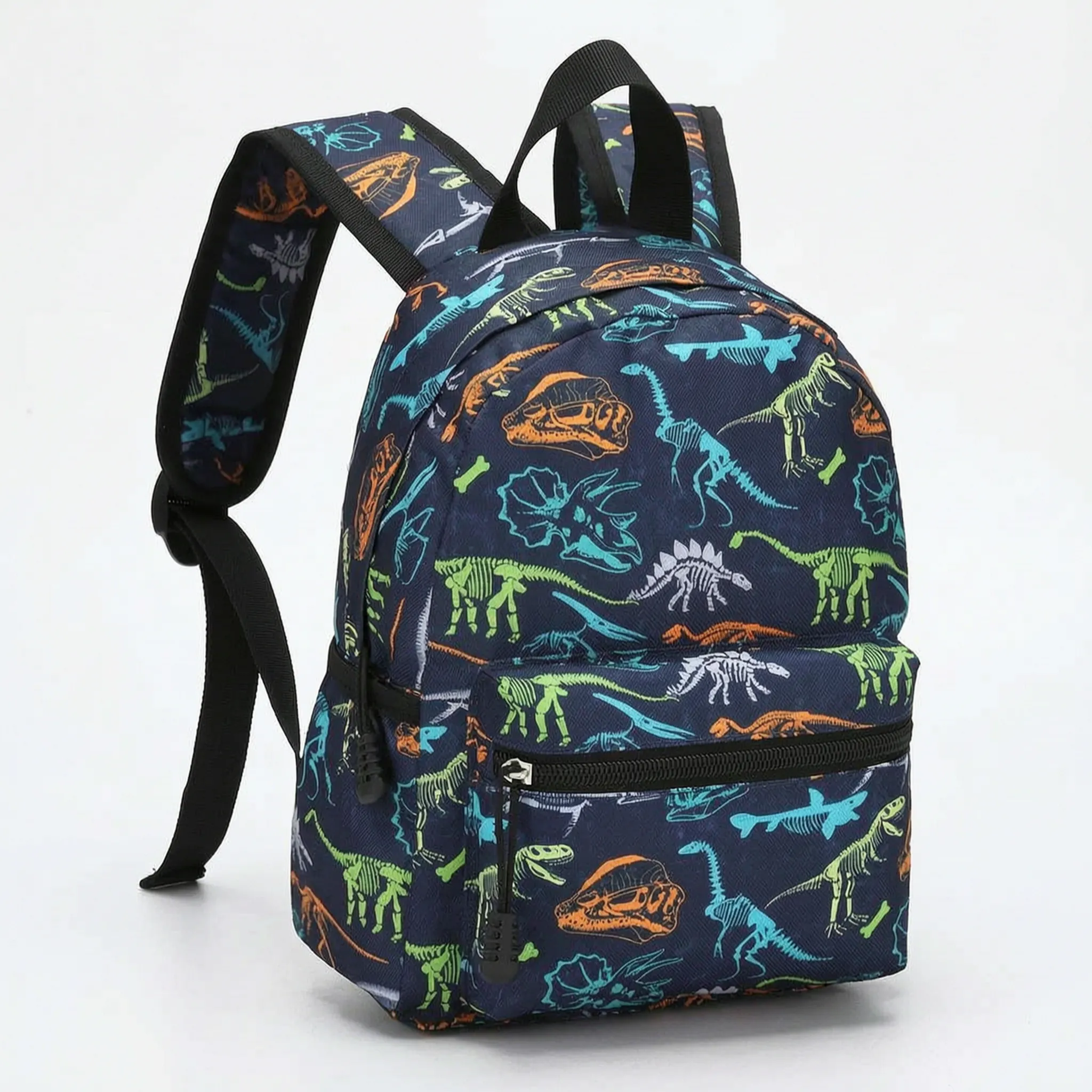 School backpack for children | Blue, patterned | 30×23 cm