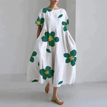 Women's dress floral pattern summer maxi Zara