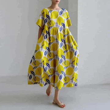 Women's dress floral pattern summer maxi Zara