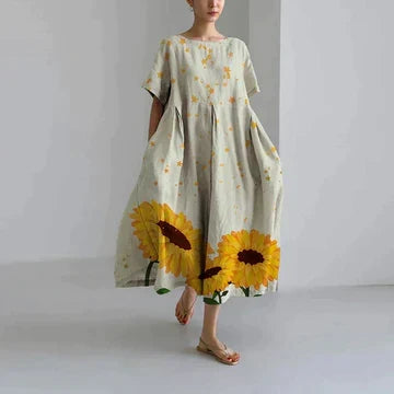Women's dress floral pattern summer maxi Zara