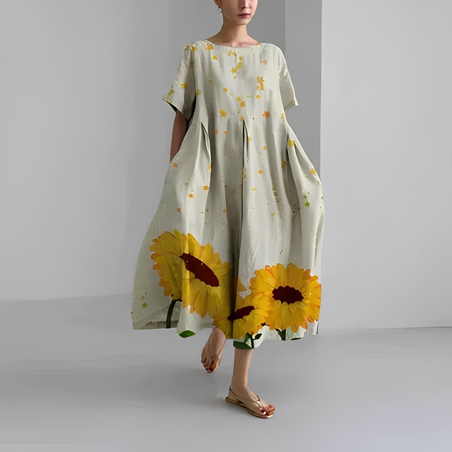 Dress printed loose fit Ronja