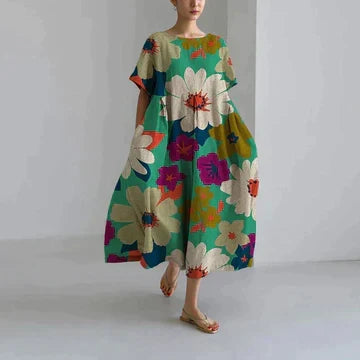 Women's dress floral pattern summer maxi Zara