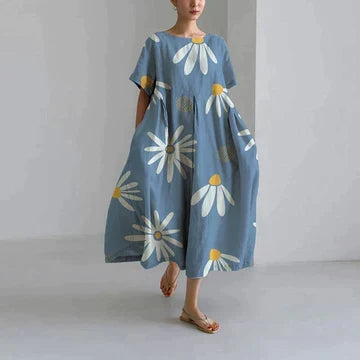 Women's dress floral pattern summer maxi Zara