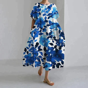 Women's dress floral pattern summer maxi Zara