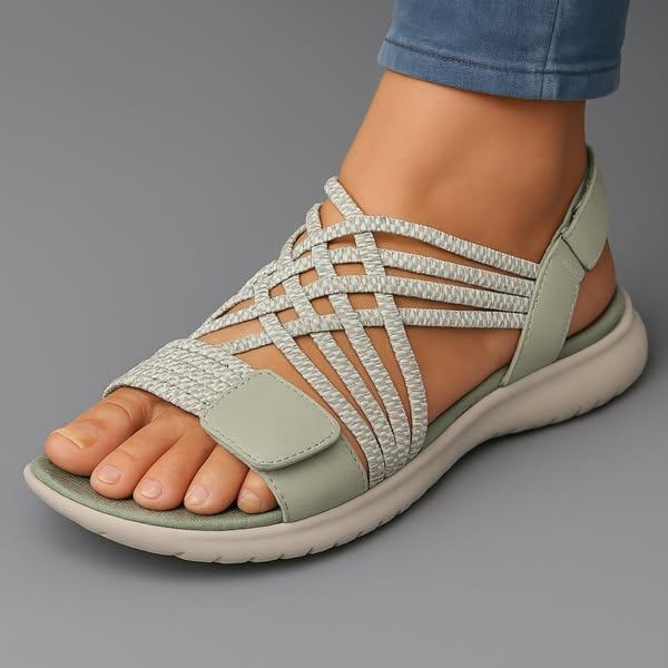 Women's Orthopedic Sandals | Elastic Straps, Lightweight Sole