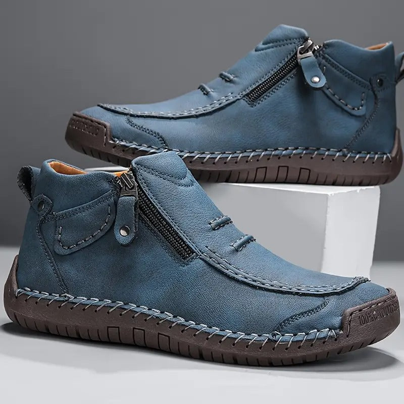 Men's leather loafers | Orthopedic support, non-slip sole