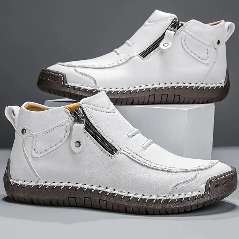 Men's leather loafers | Orthopedic support, non-slip sole