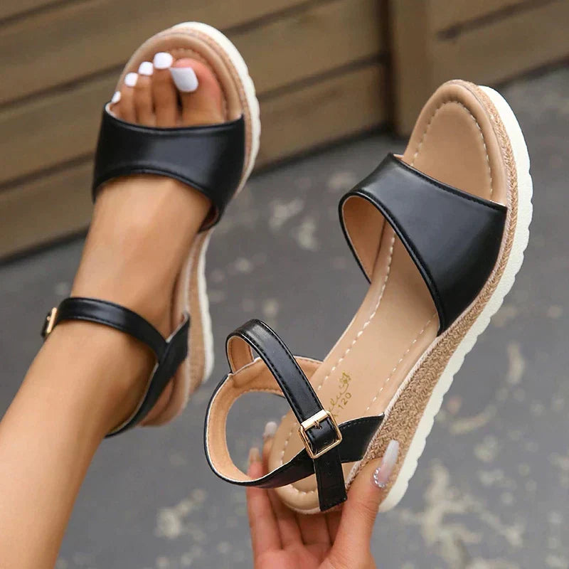 Women's Elevated Sandals | Orthopedic Comfort | Adjustable Buckle