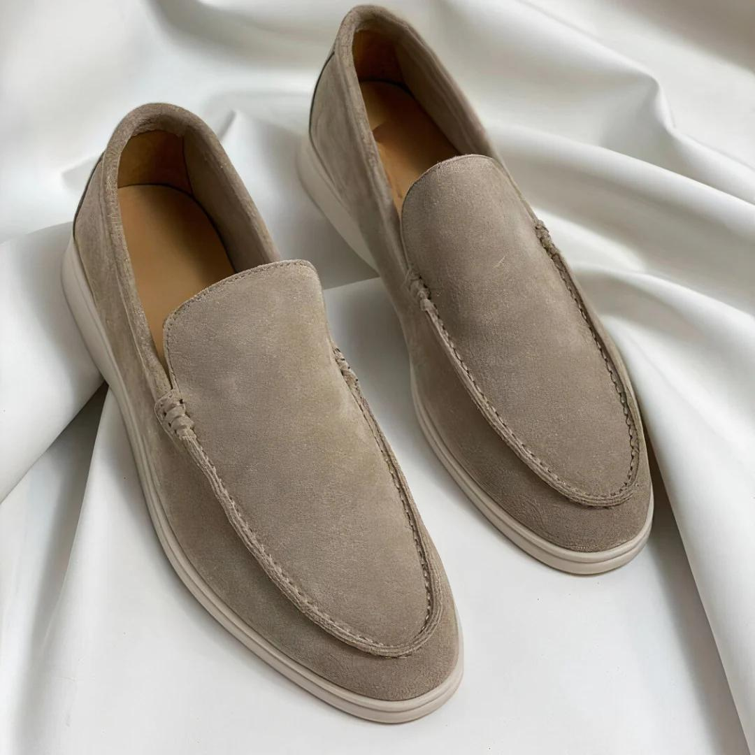 Men's Suede Loafers | Slip-On, Comfortable | Stylish Casual Shoes