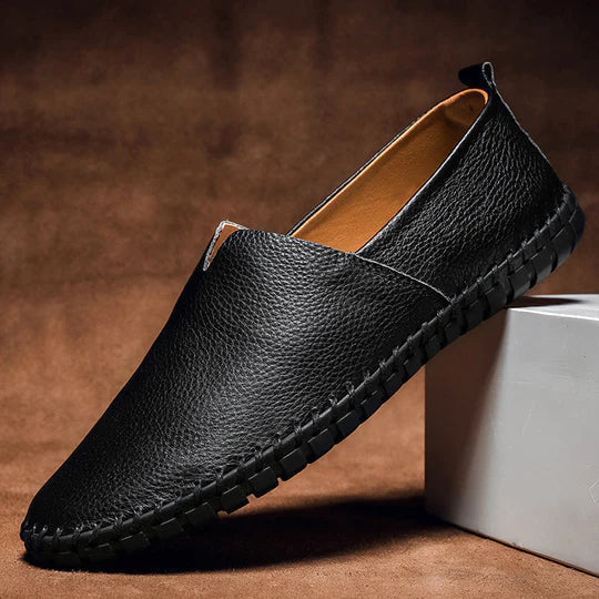 Men's leather loafers | Slip-on, comfortable | Lightweight casual shoes