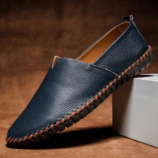 Men's leather loafers | Slip-on, comfortable | Lightweight casual shoes